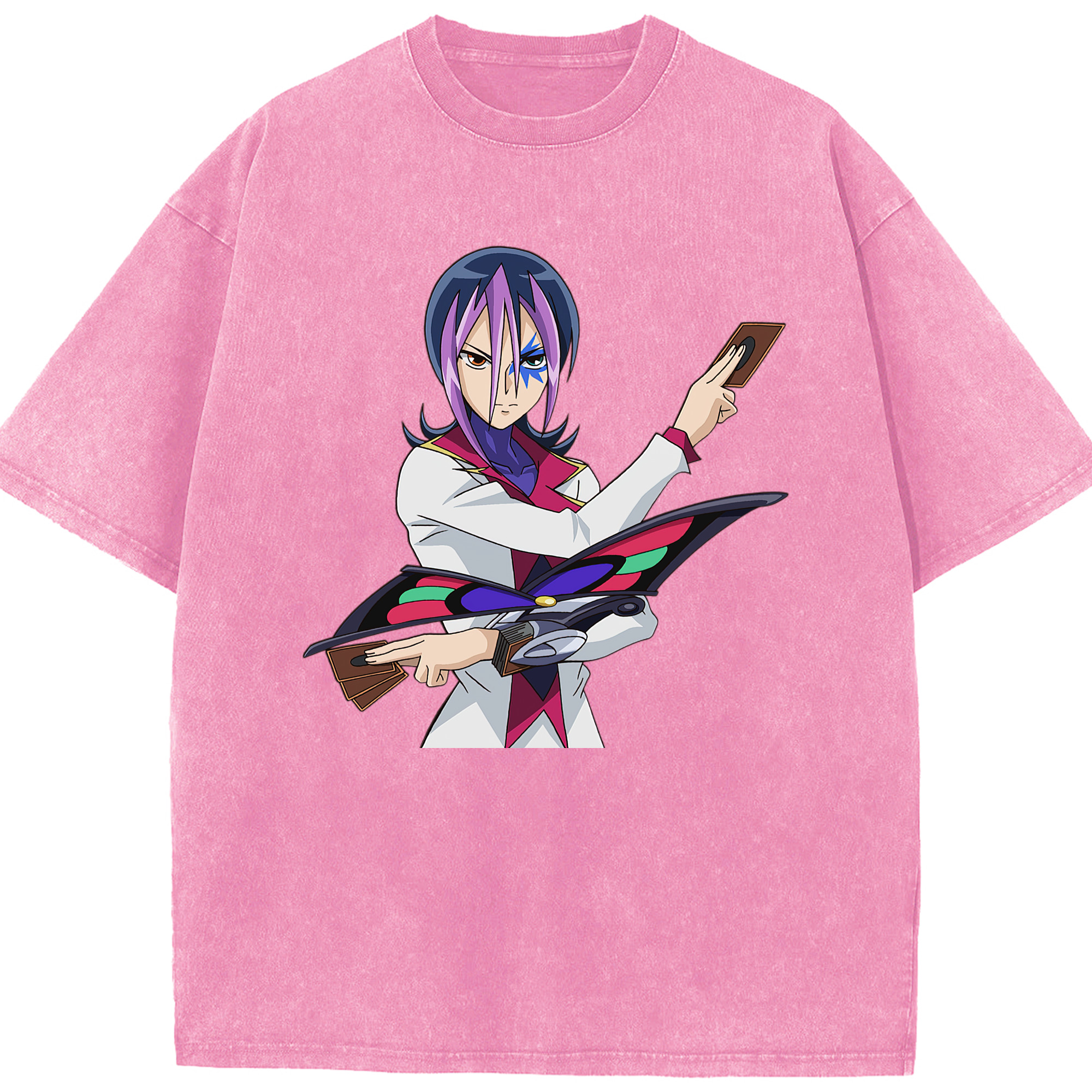 （画像用） 遊☆戯☆王 Yu-Gi-Oh! 綿100% ヴィンテージ風 半袖Tシャツ（フロントプリント）